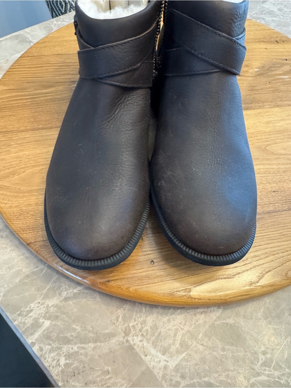 UGG Benson II Ankle Boots, Brown Leather, Women's 7.5 - Picture 12 of 12